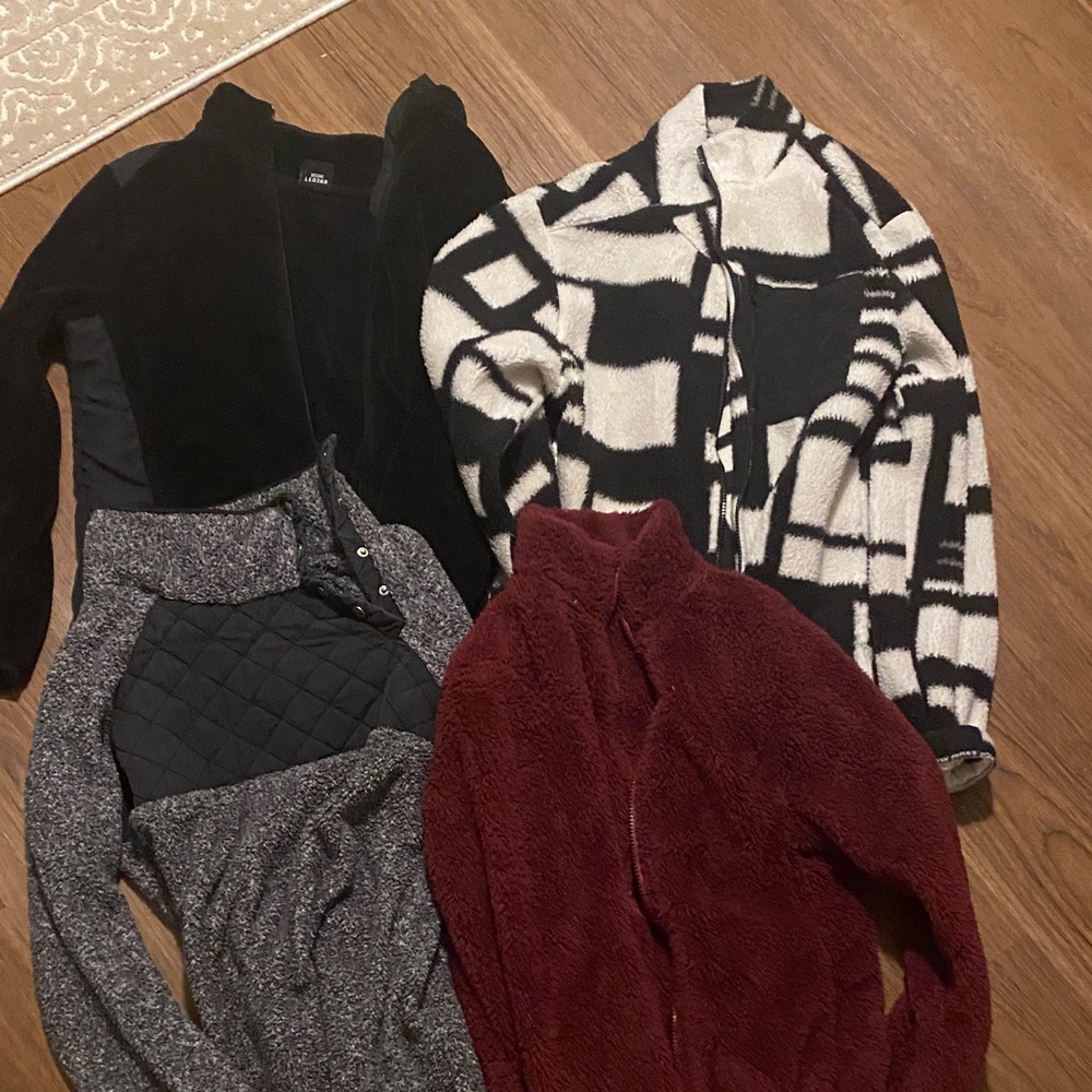 Multiples Women's Sweaters in Black, Gray, and Burgundy